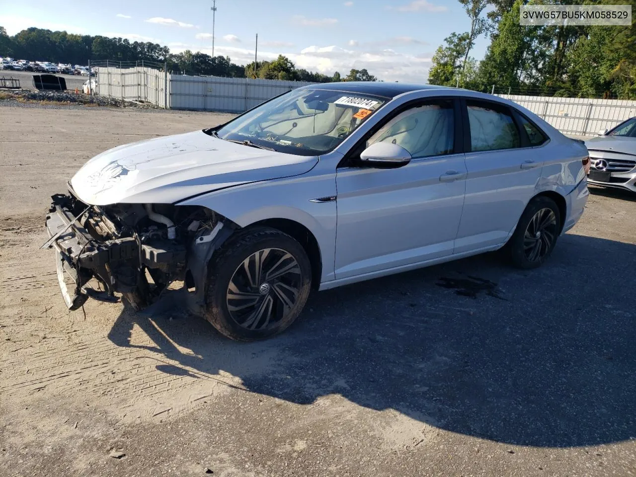 2019 Volkswagen Jetta Sel Premium VIN: 3VWG57BU5KM058529 Lot: 71802074