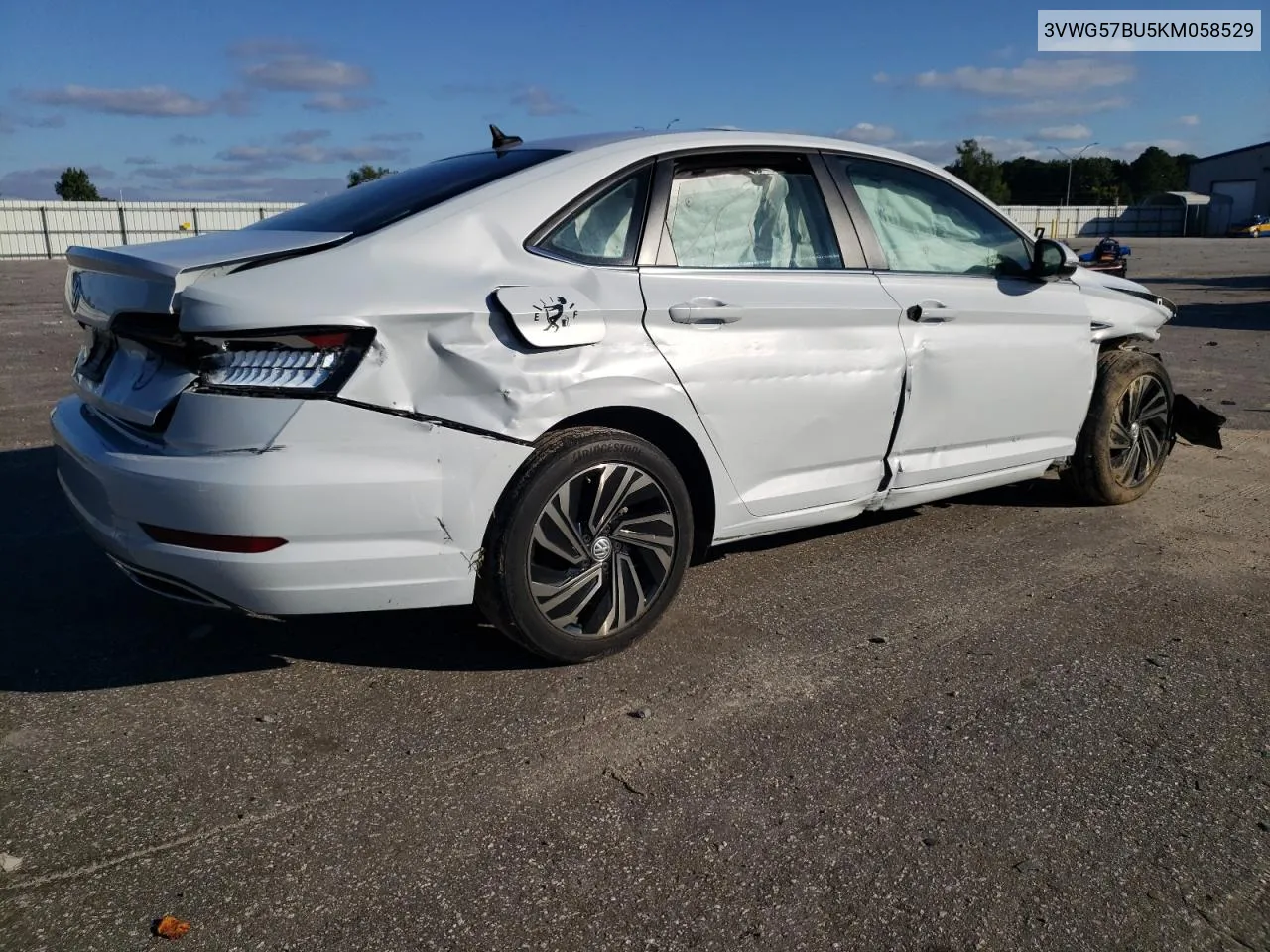 2019 Volkswagen Jetta Sel Premium VIN: 3VWG57BU5KM058529 Lot: 71802074