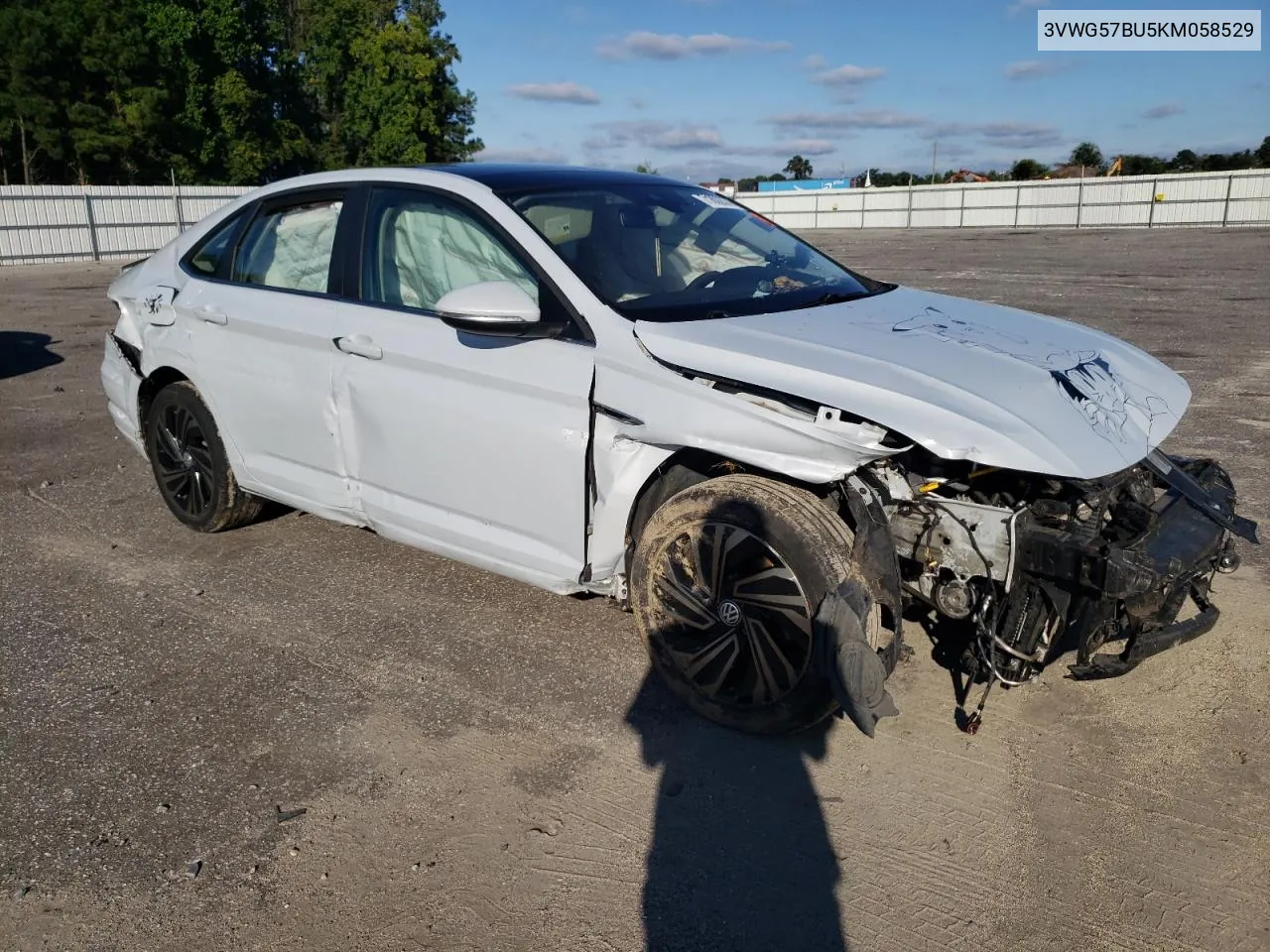 2019 Volkswagen Jetta Sel Premium VIN: 3VWG57BU5KM058529 Lot: 71802074