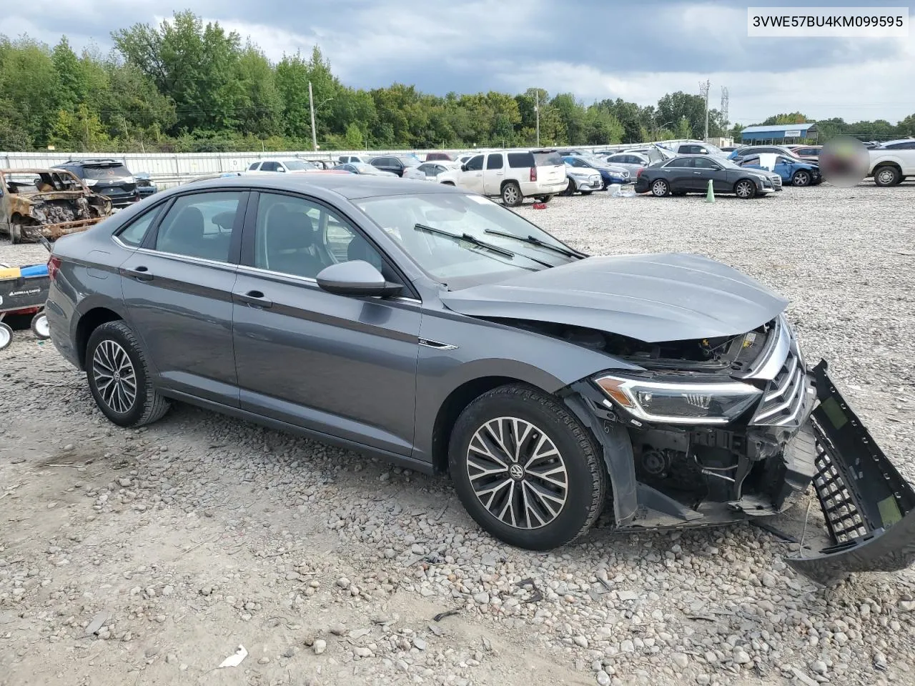 2019 Volkswagen Jetta Sel VIN: 3VWE57BU4KM099595 Lot: 72739644