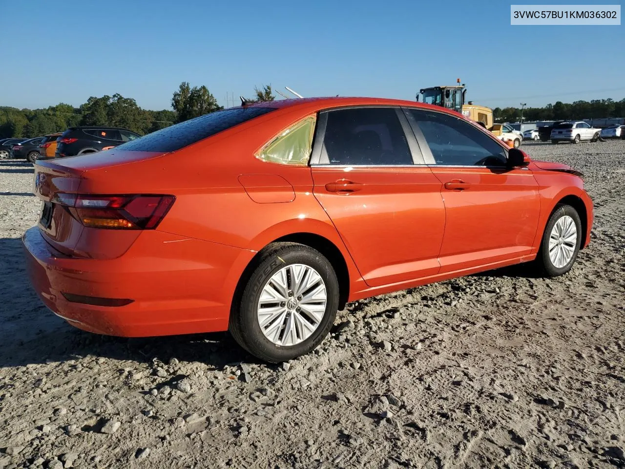 2019 Volkswagen Jetta S VIN: 3VWC57BU1KM036302 Lot: 72766134