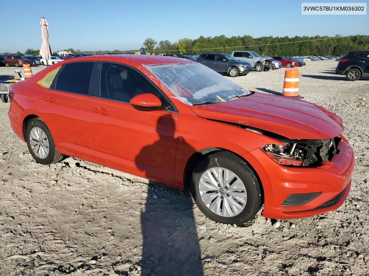 2019 Volkswagen Jetta S VIN: 3VWC57BU1KM036302 Lot: 72766134