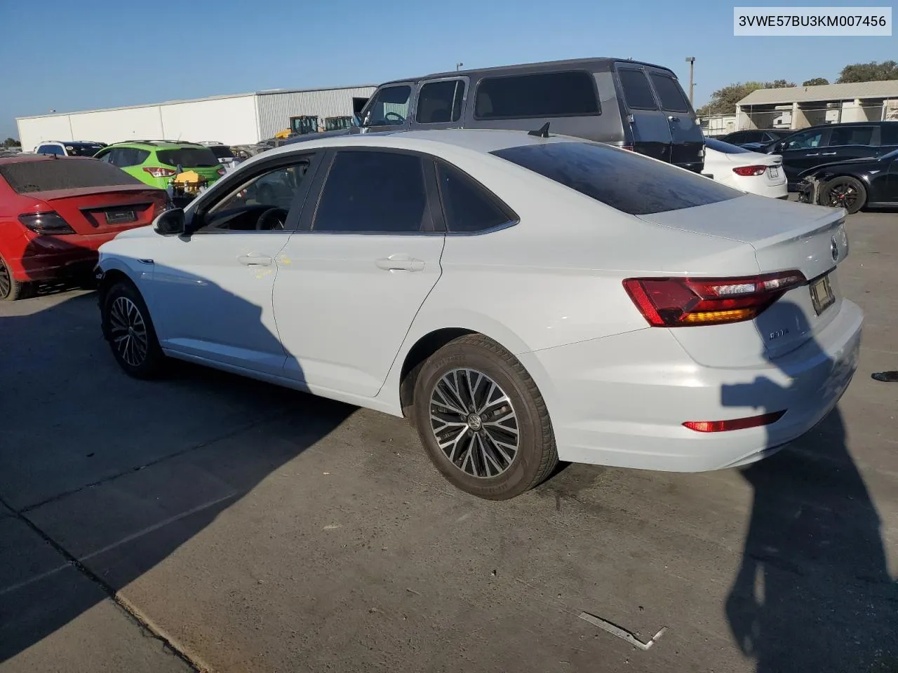 2019 Volkswagen Jetta Sel VIN: 3VWE57BU3KM007456 Lot: 72804254