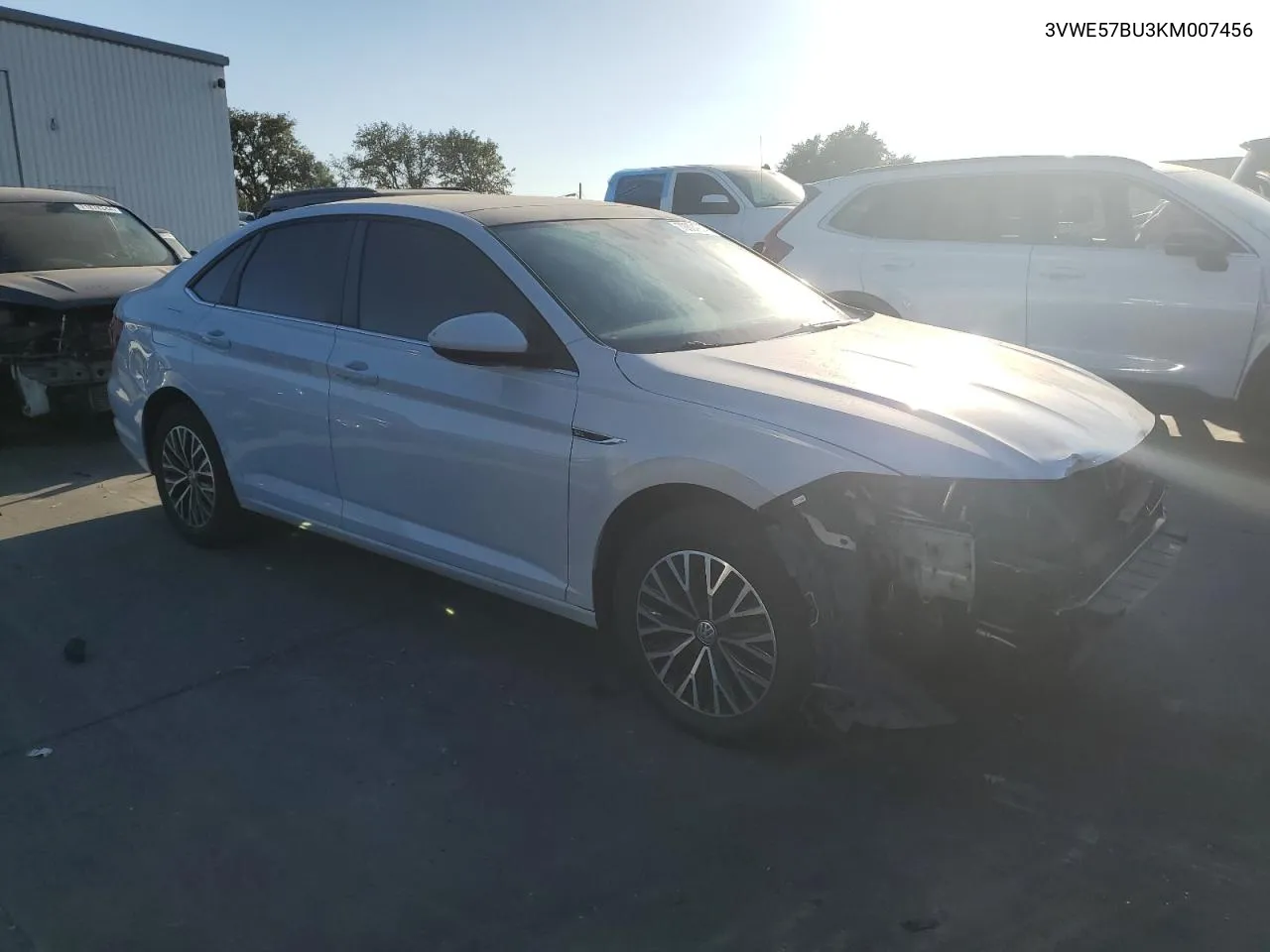 2019 Volkswagen Jetta Sel VIN: 3VWE57BU3KM007456 Lot: 72804254