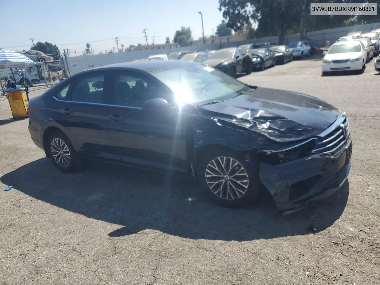 2019 Volkswagen Jetta Sel VIN: 3VWEB7BUXKM160831 Lot: 73061614