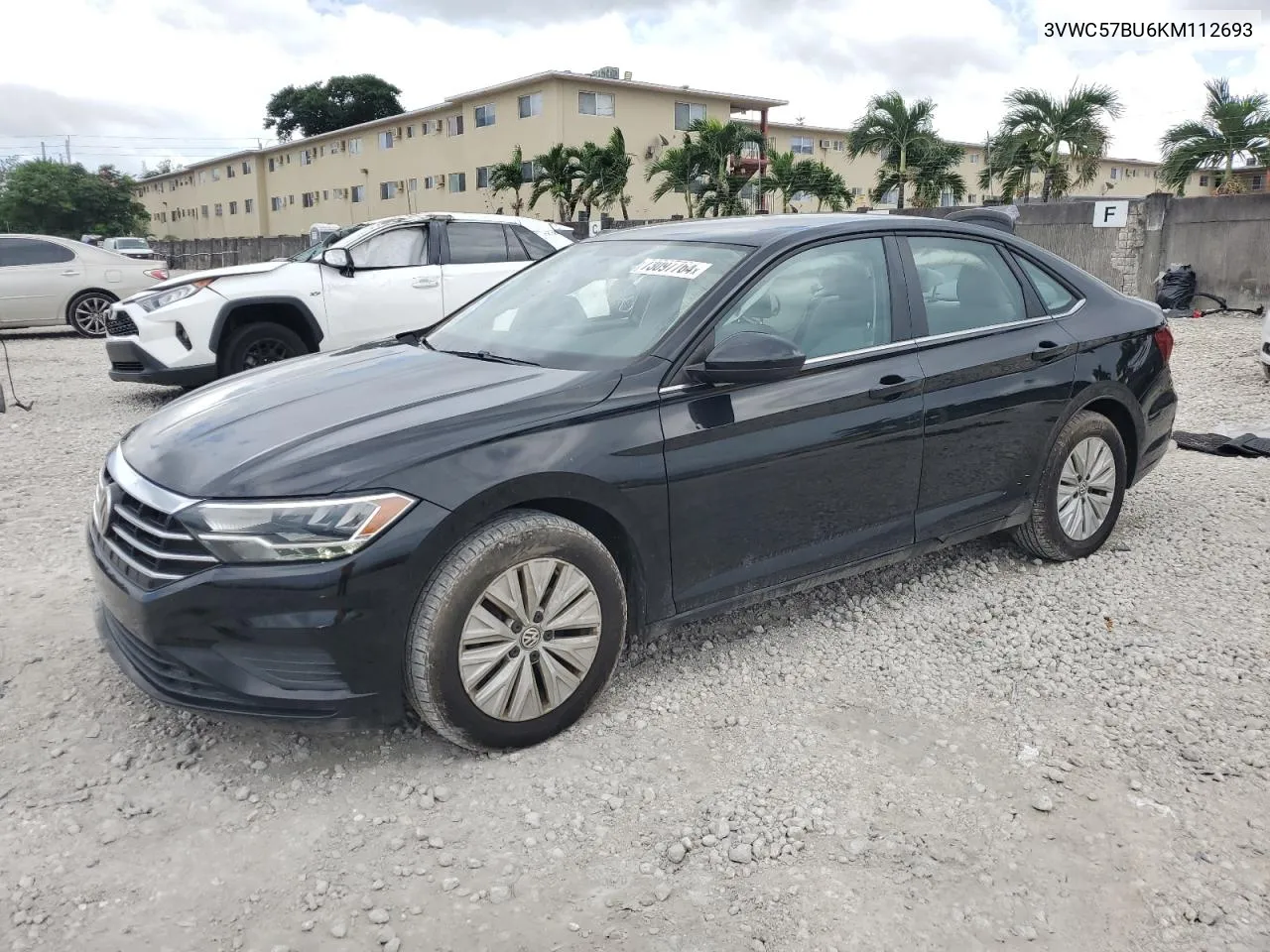 2019 Volkswagen Jetta S VIN: 3VWC57BU6KM112693 Lot: 73097764