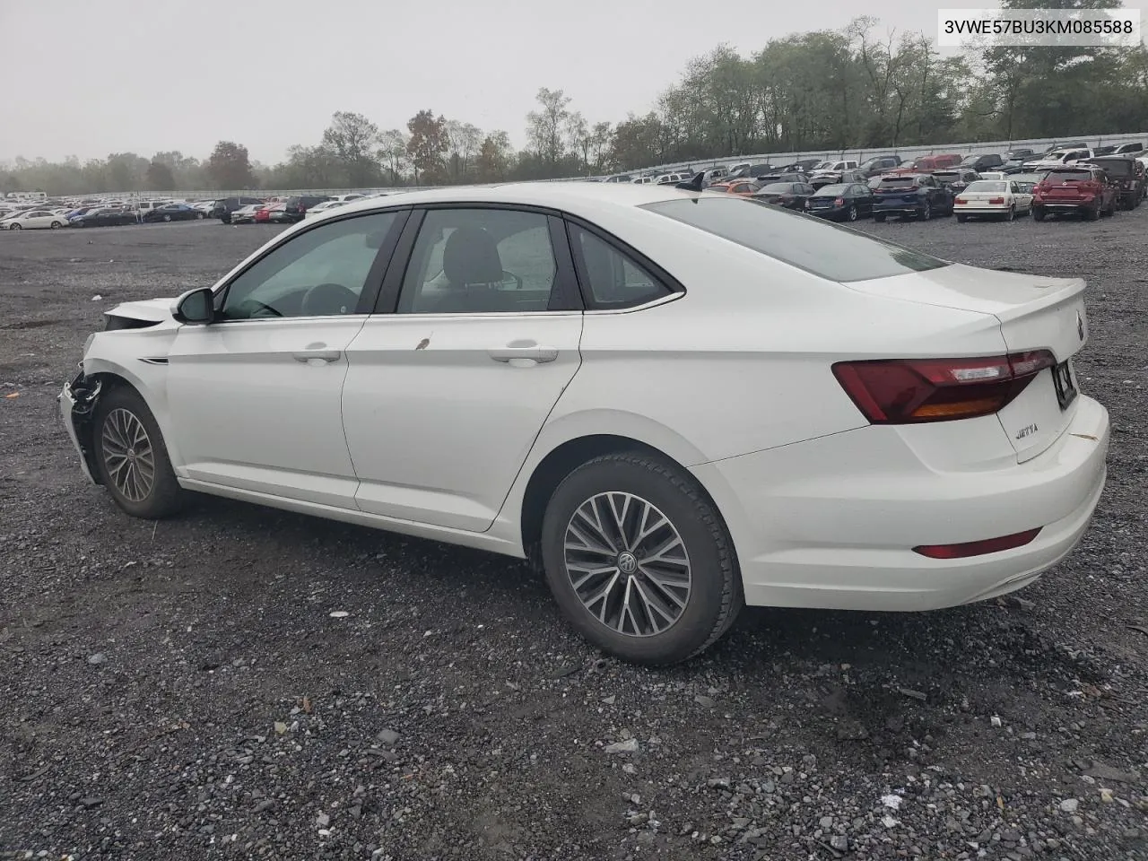 2019 Volkswagen Jetta Sel VIN: 3VWE57BU3KM085588 Lot: 73229004