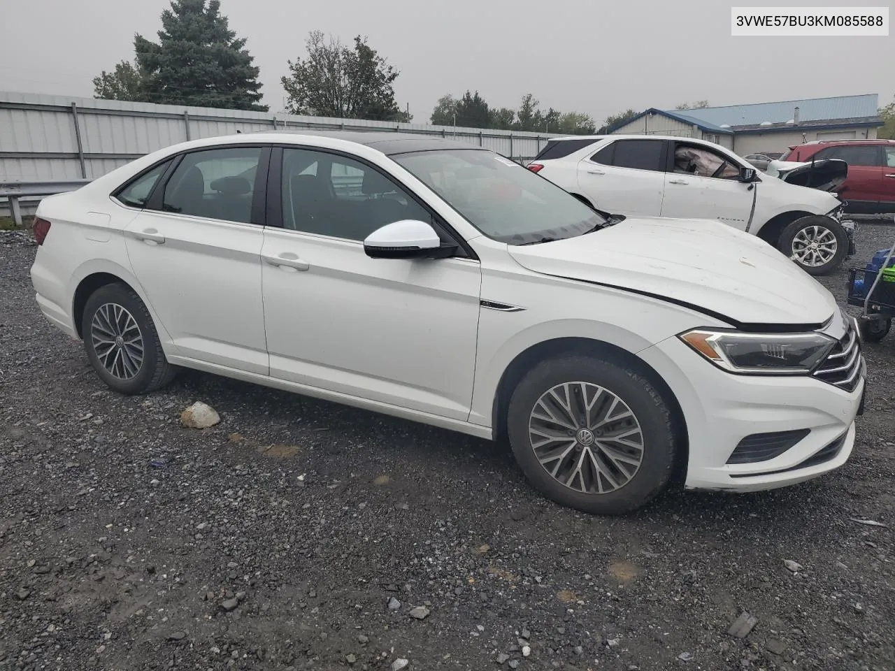 2019 Volkswagen Jetta Sel VIN: 3VWE57BU3KM085588 Lot: 73229004