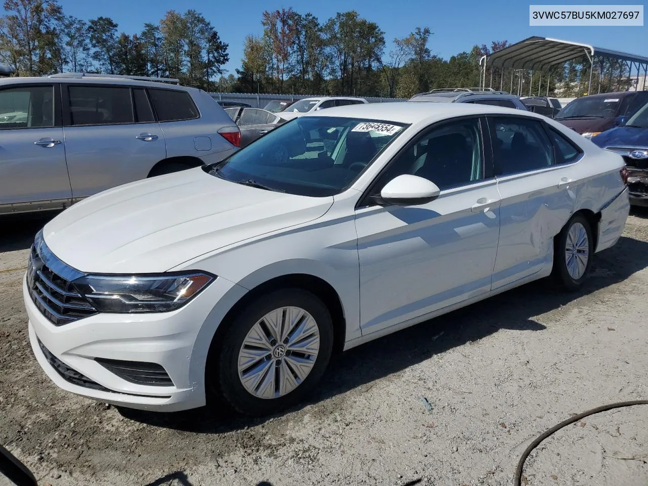 2019 Volkswagen Jetta S VIN: 3VWC57BU5KM027697 Lot: 73645554