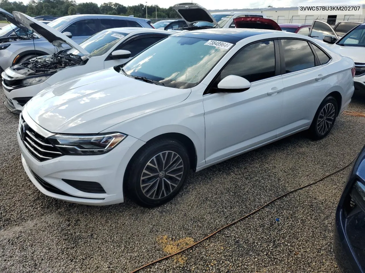 2019 Volkswagen Jetta S VIN: 3VWC57BU3KM202707 Lot: 73848964