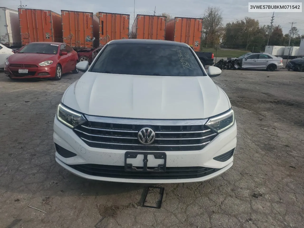 2019 Volkswagen Jetta Sel VIN: 3VWE57BU8KM071542 Lot: 73933614