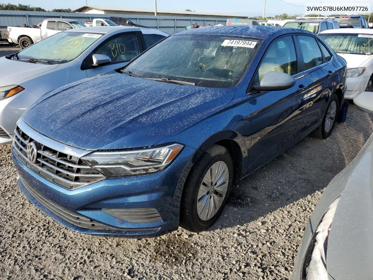 2019 Volkswagen Jetta S VIN: 3VWC57BU6KM097726 Lot: 74197994