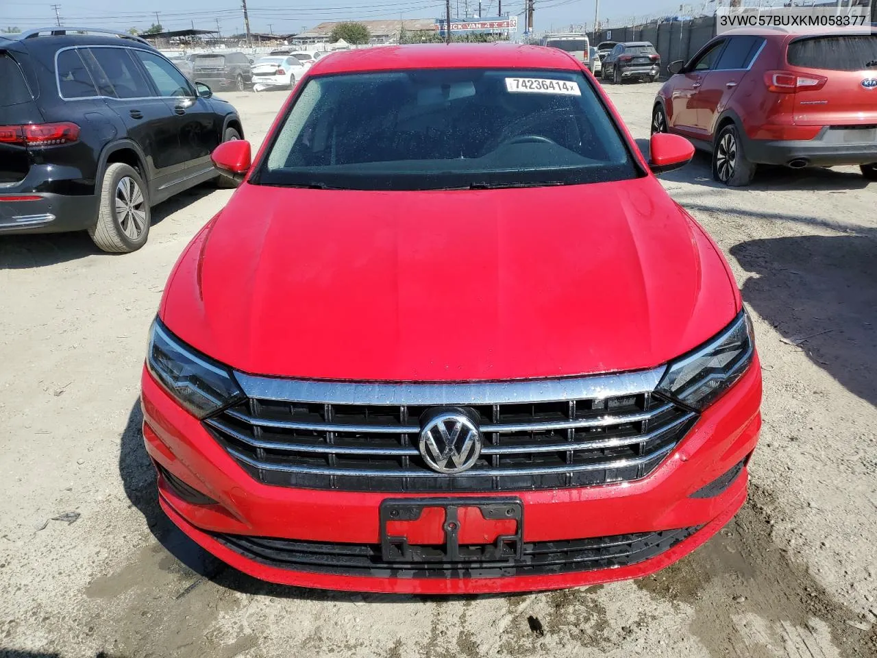 2019 Volkswagen Jetta S VIN: 3VWC57BUXKM058377 Lot: 74236414