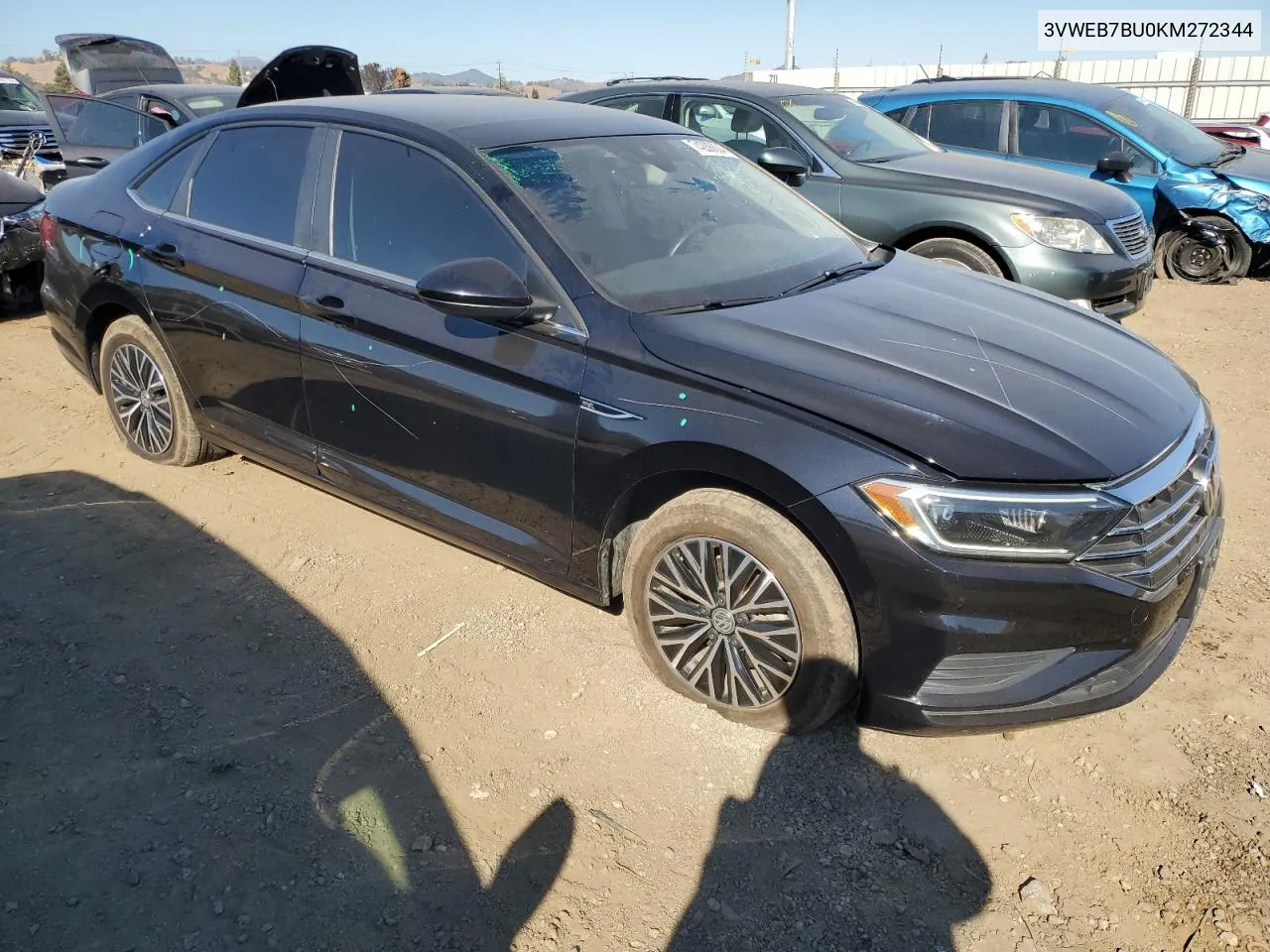 2019 Volkswagen Jetta Sel VIN: 3VWEB7BU0KM272344 Lot: 74288604