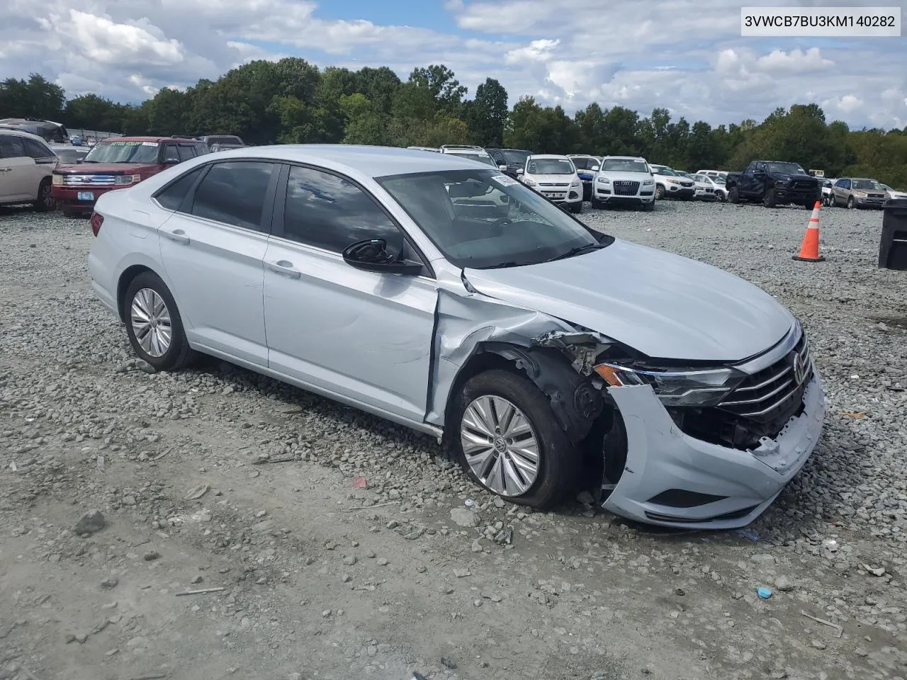 2019 Volkswagen Jetta S VIN: 3VWCB7BU3KM140282 Lot: 74338624