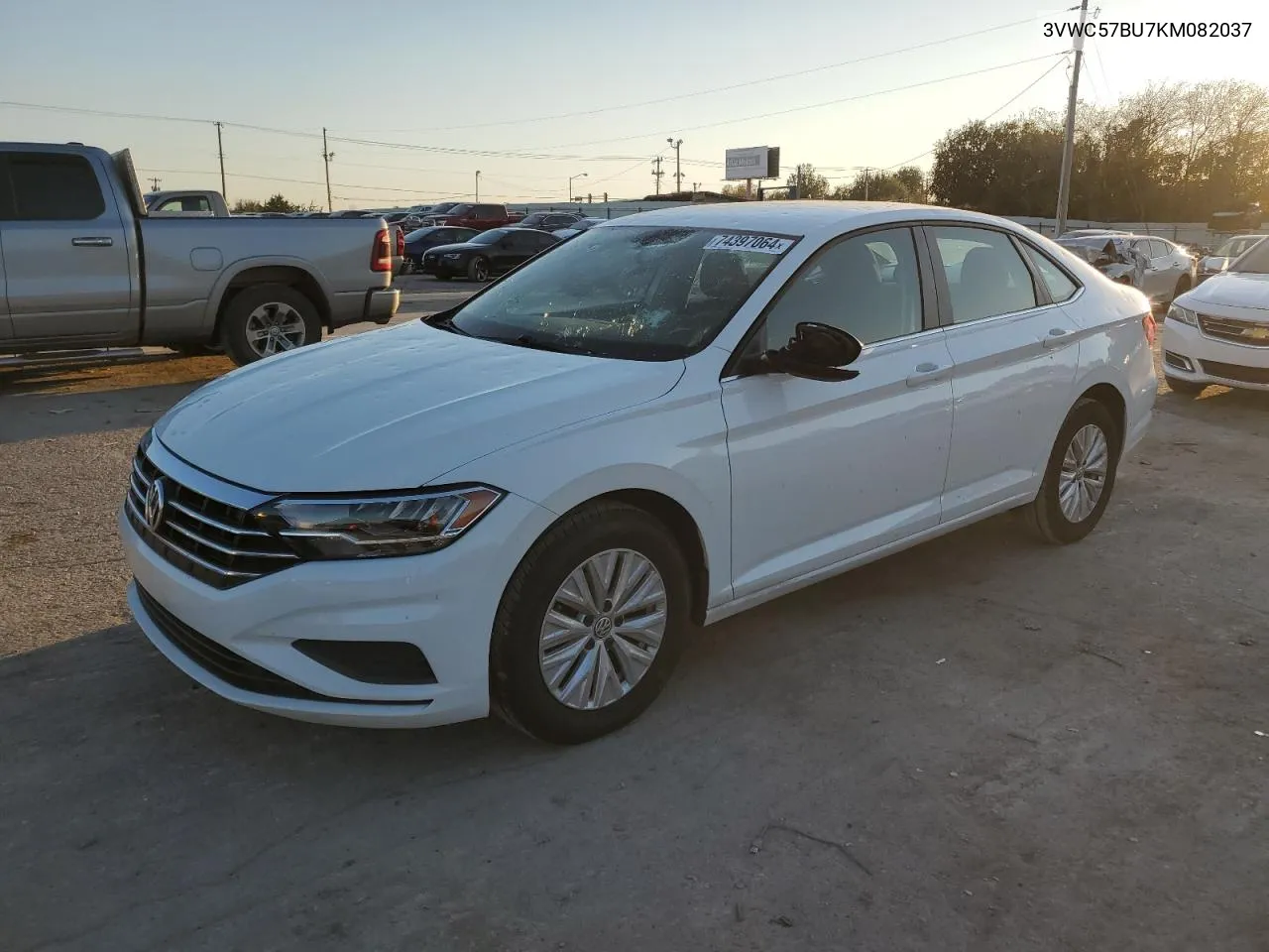 2019 Volkswagen Jetta S VIN: 3VWC57BU7KM082037 Lot: 74397064