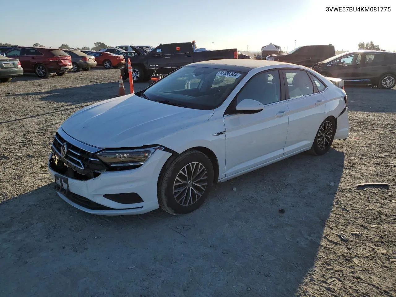 2019 Volkswagen Jetta Sel VIN: 3VWE57BU4KM081775 Lot: 74625344