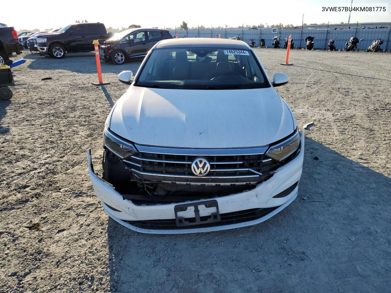 2019 Volkswagen Jetta Sel VIN: 3VWE57BU4KM081775 Lot: 74625344