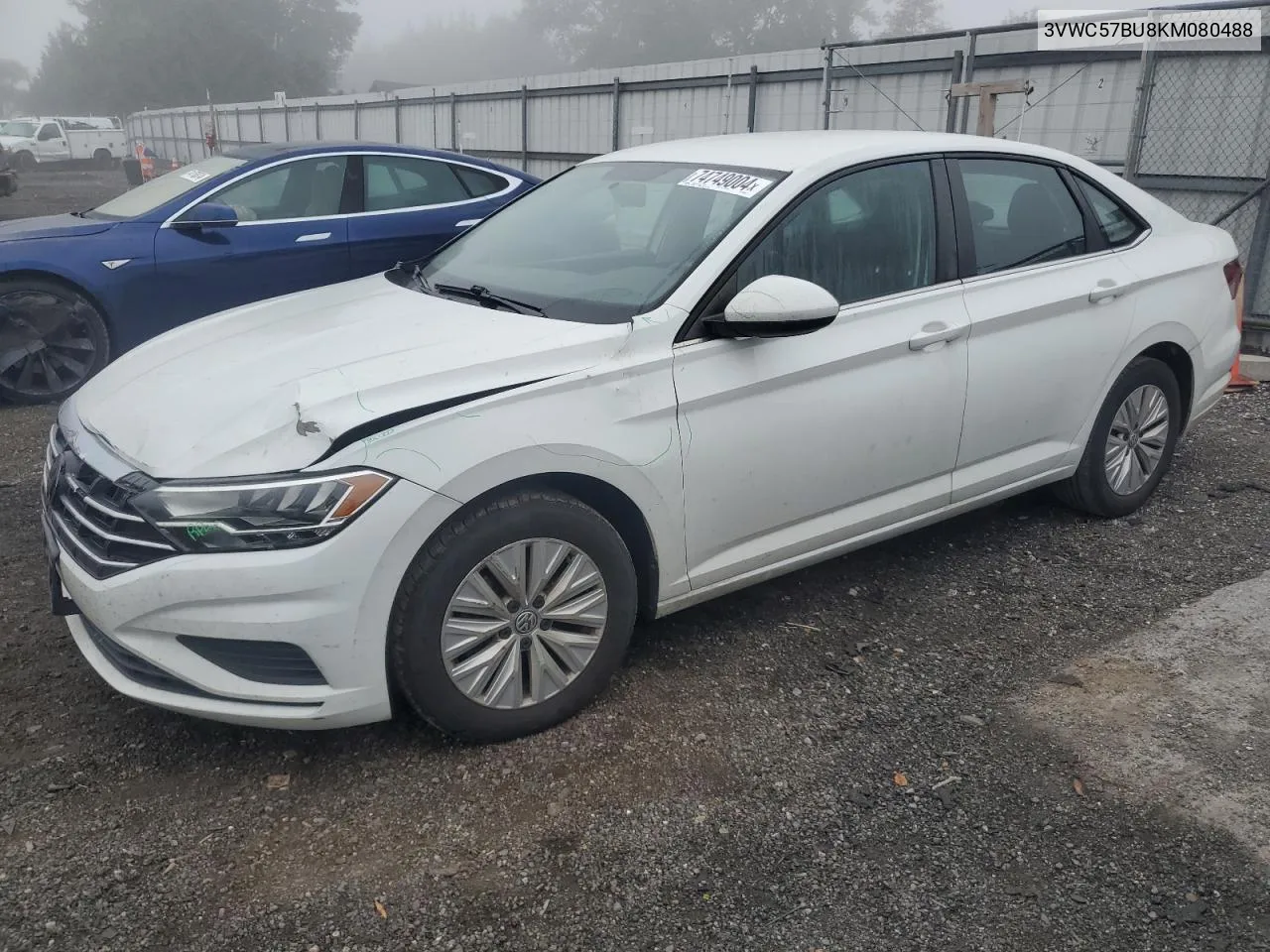 2019 Volkswagen Jetta S VIN: 3VWC57BU8KM080488 Lot: 74749004