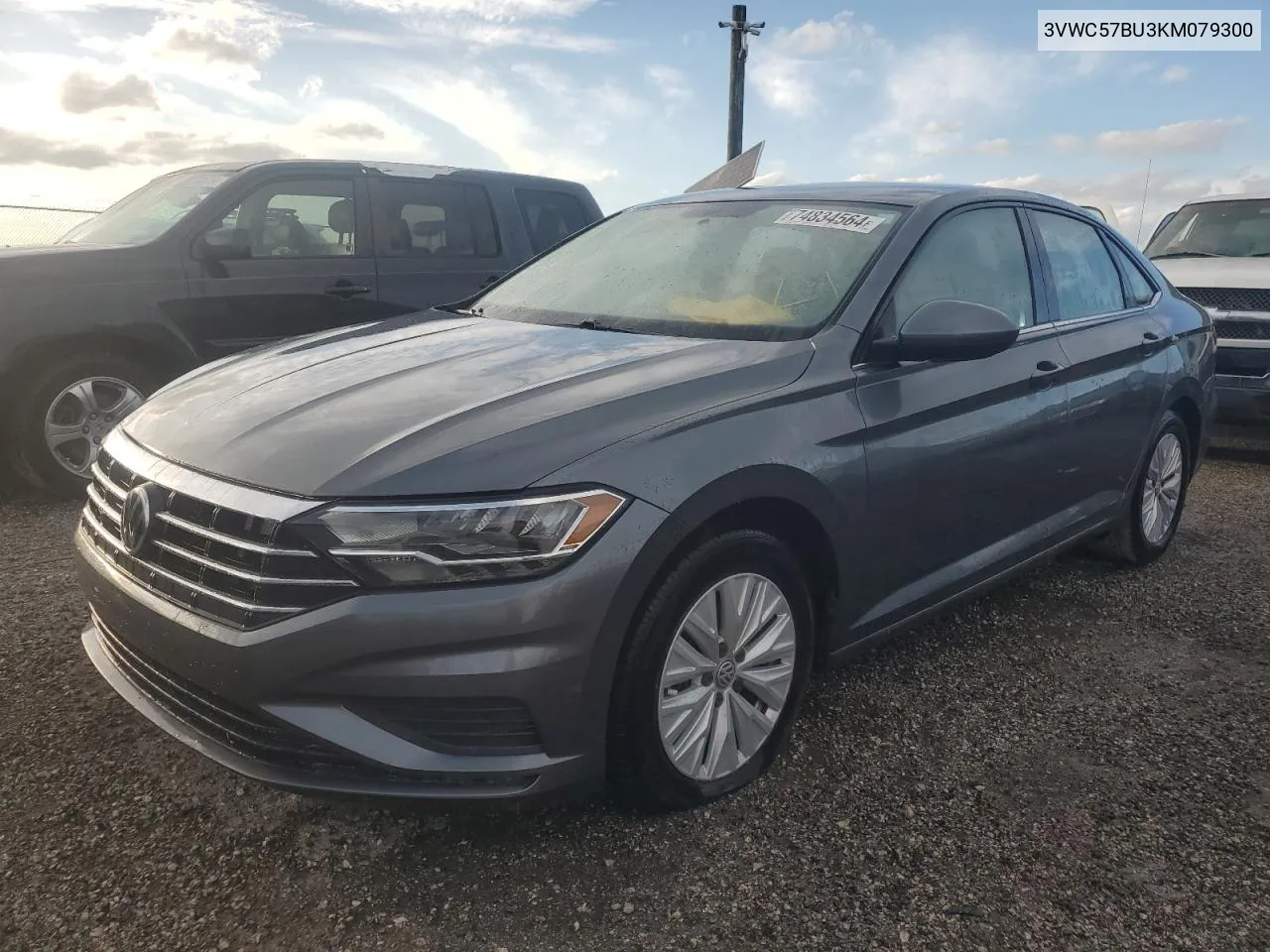 2019 Volkswagen Jetta S VIN: 3VWC57BU3KM079300 Lot: 74834564