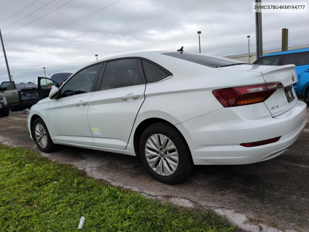 2019 Volkswagen Jetta S VIN: 3VWC57BU4KM194777 Lot: 74909024