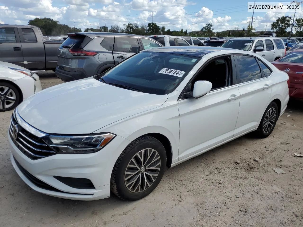 2019 Volkswagen Jetta S VIN: 3VWCB7BUXKM136035 Lot: 75001044