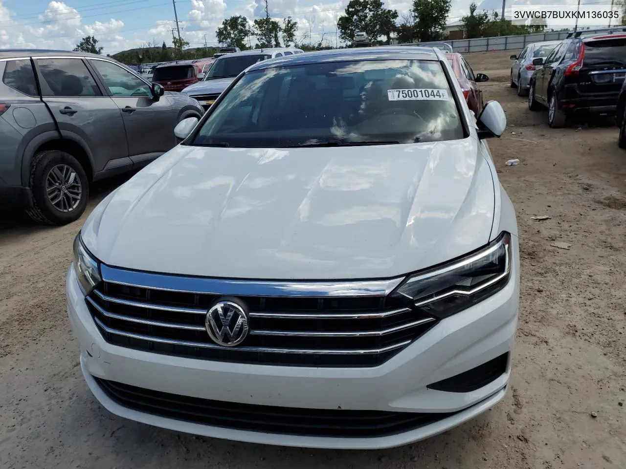 2019 Volkswagen Jetta S VIN: 3VWCB7BUXKM136035 Lot: 75001044