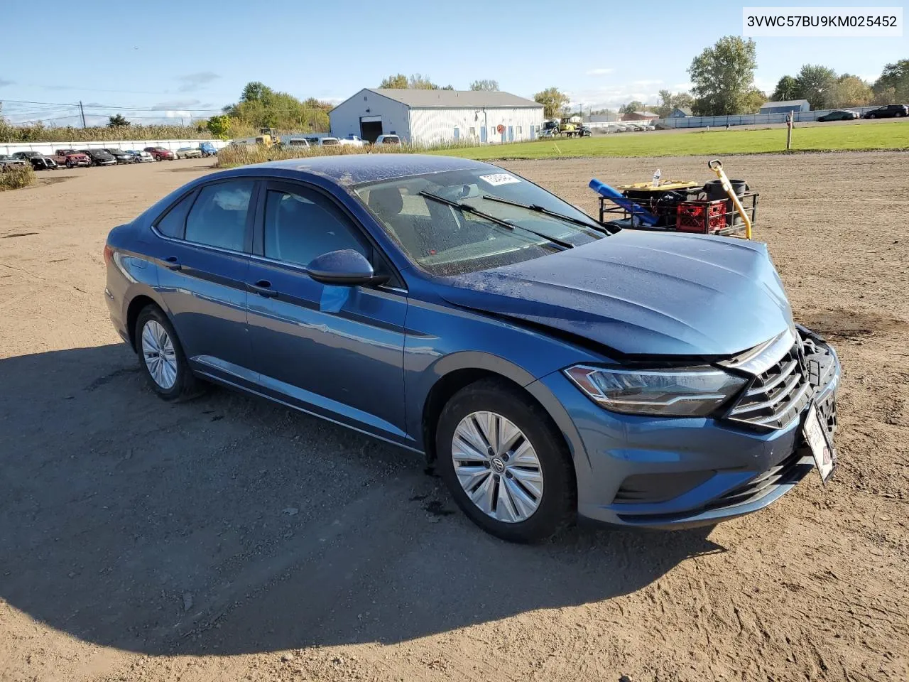 2019 Volkswagen Jetta S VIN: 3VWC57BU9KM025452 Lot: 75249484