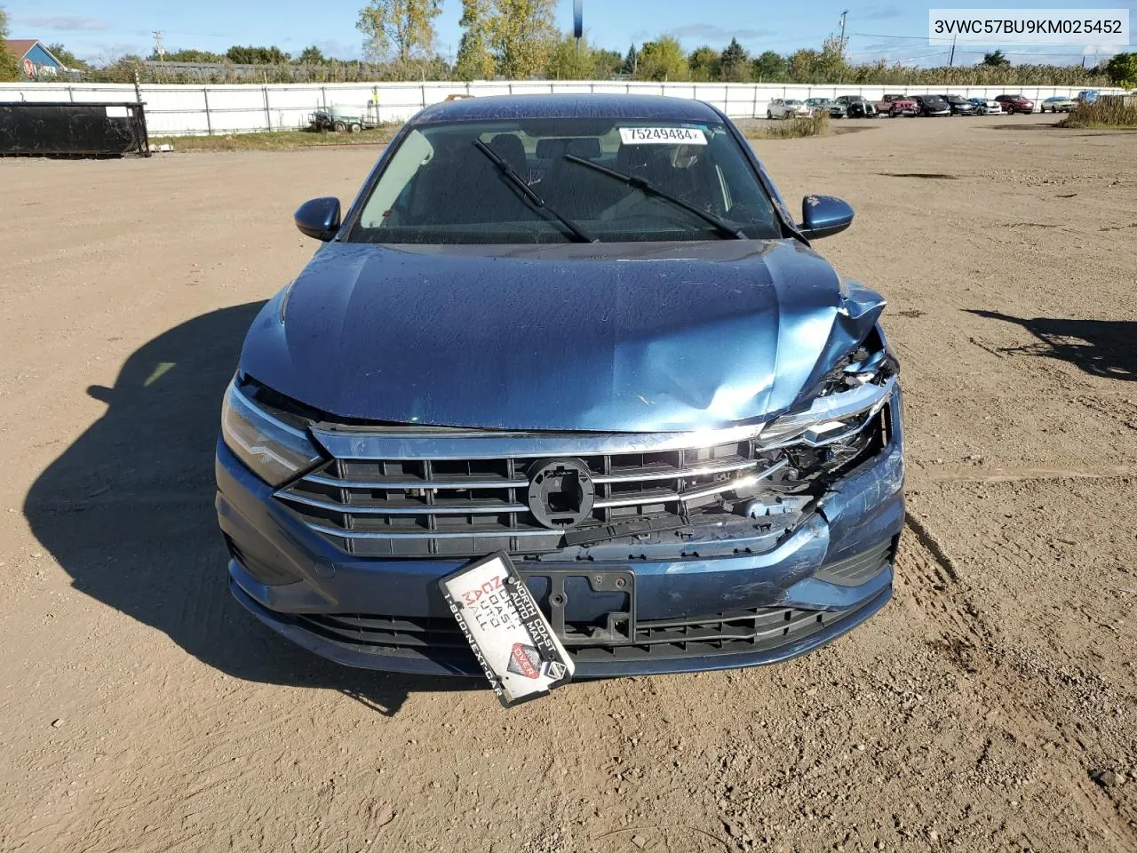 2019 Volkswagen Jetta S VIN: 3VWC57BU9KM025452 Lot: 75249484