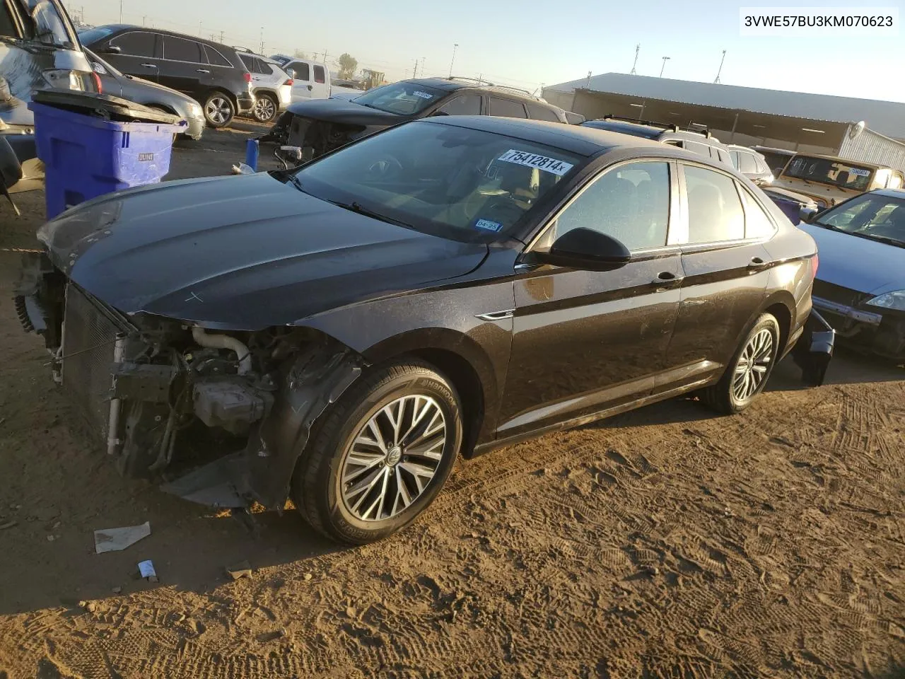 2019 Volkswagen Jetta Sel VIN: 3VWE57BU3KM070623 Lot: 75412814