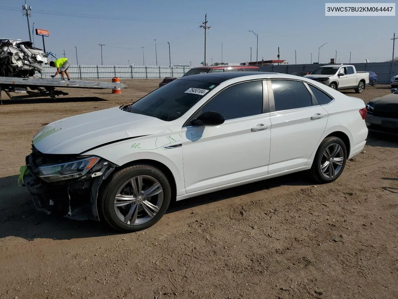 2019 Volkswagen Jetta S VIN: 3VWC57BU2KM064447 Lot: 75453104