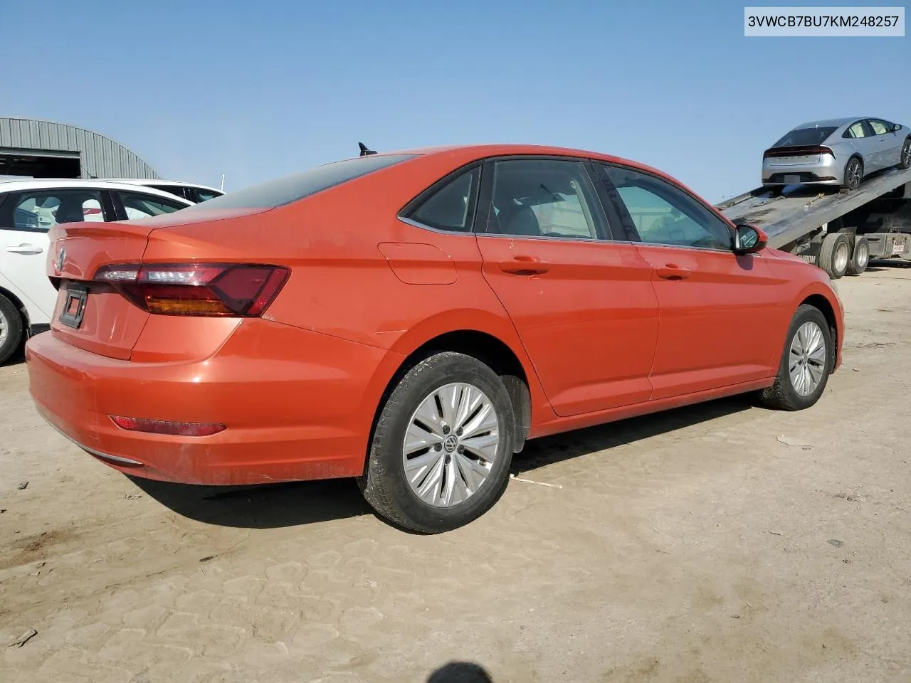 2019 Volkswagen Jetta S VIN: 3VWCB7BU7KM248257 Lot: 75532874