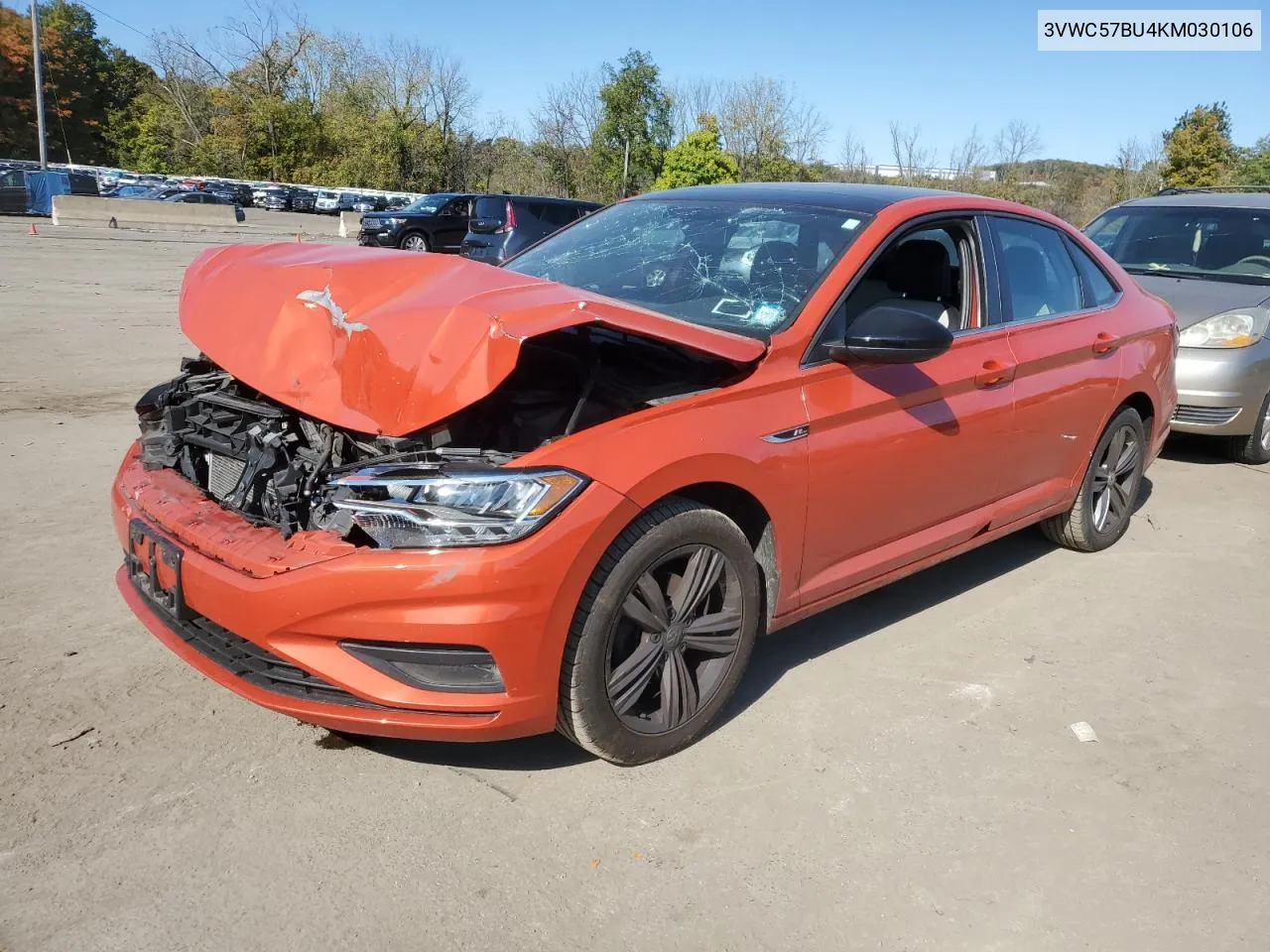 2019 Volkswagen Jetta S VIN: 3VWC57BU4KM030106 Lot: 75612444