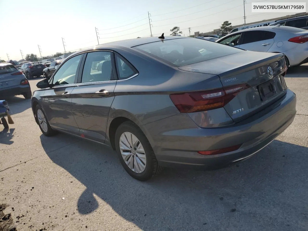 2019 Volkswagen Jetta S VIN: 3VWC57BU5KM179589 Lot: 75817734