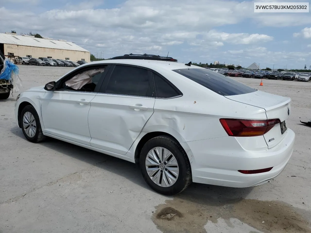 2019 Volkswagen Jetta S VIN: 3VWC57BU3KM205302 Lot: 75880184