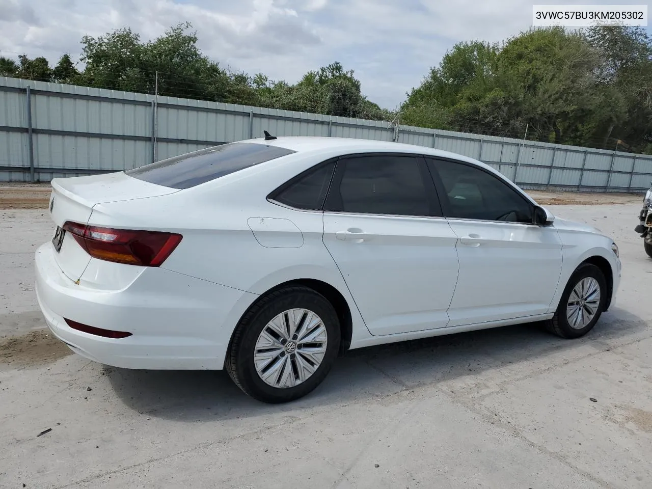 2019 Volkswagen Jetta S VIN: 3VWC57BU3KM205302 Lot: 75880184