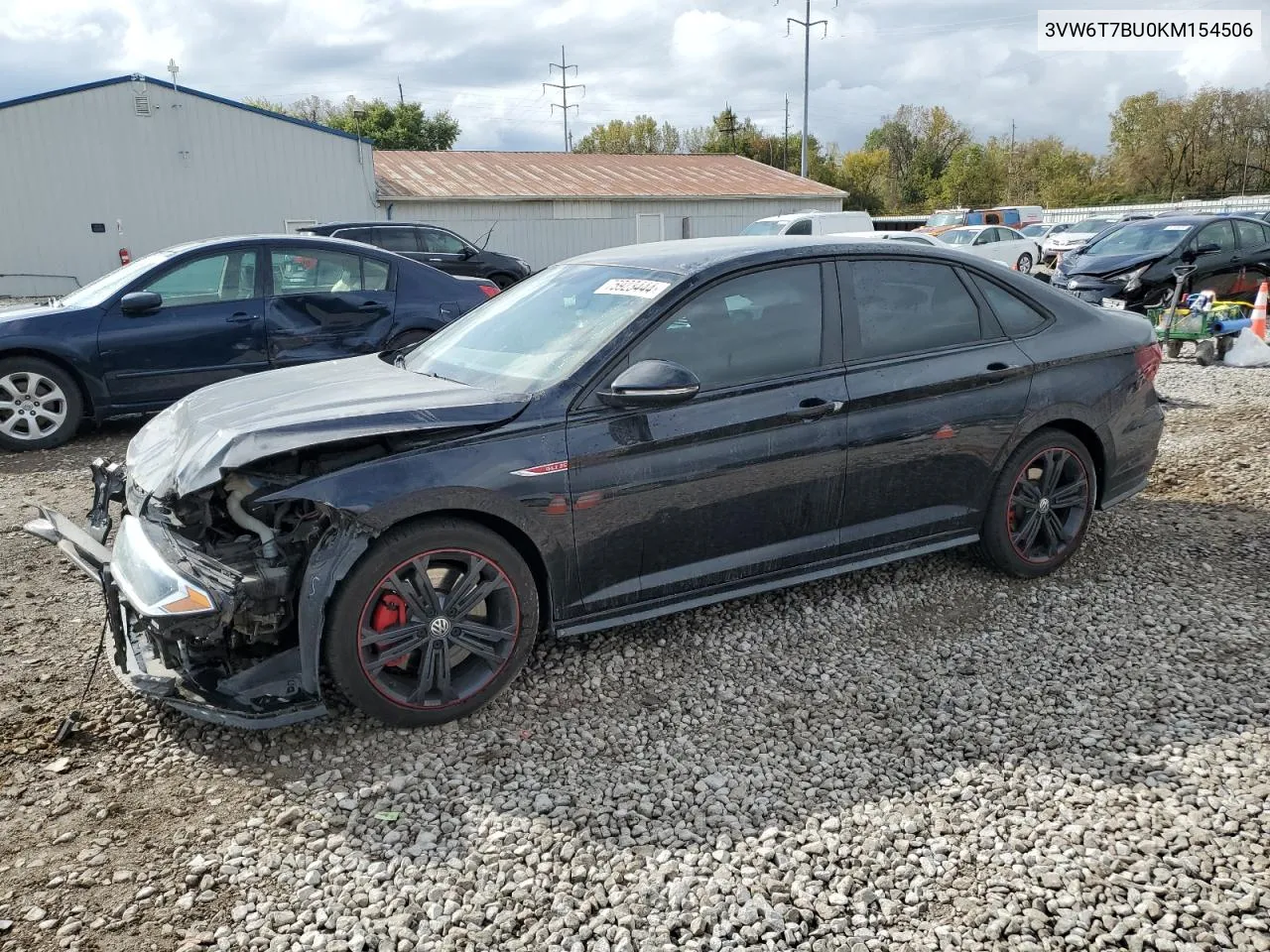 2019 Volkswagen Jetta Gli VIN: 3VW6T7BU0KM154506 Lot: 75923444