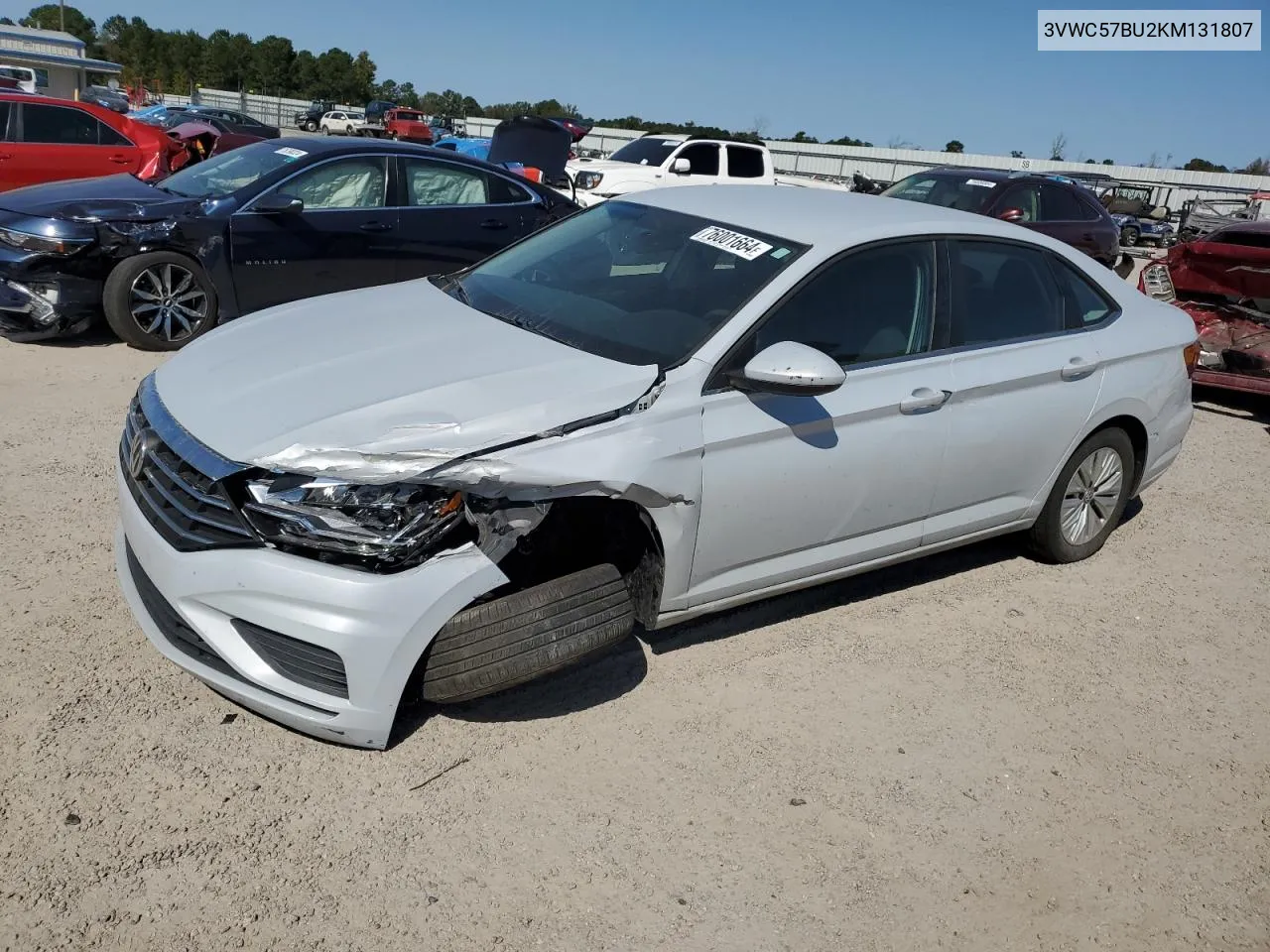 2019 Volkswagen Jetta S VIN: 3VWC57BU2KM131807 Lot: 76001664