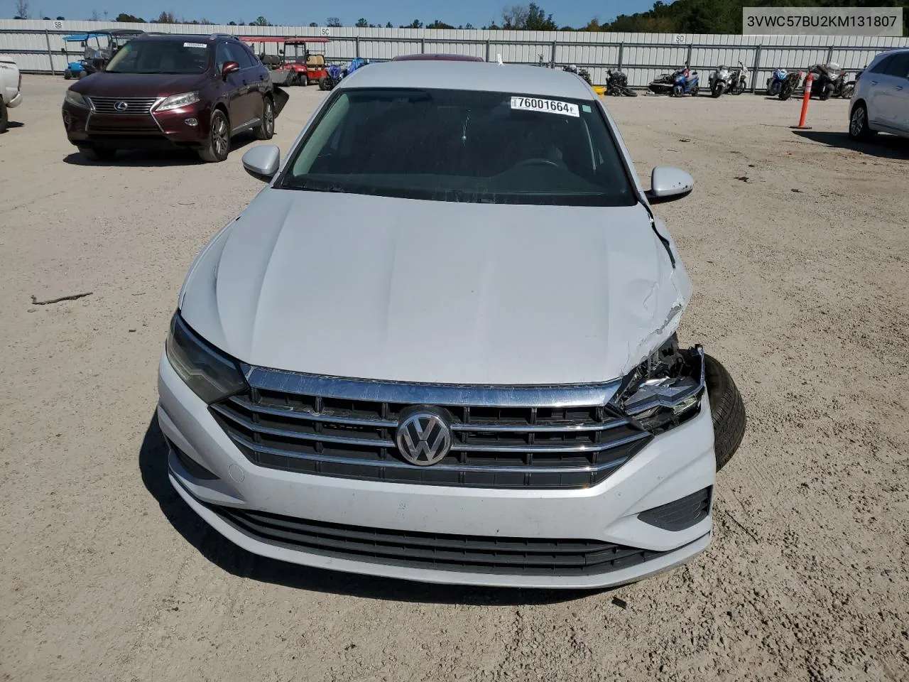 2019 Volkswagen Jetta S VIN: 3VWC57BU2KM131807 Lot: 76001664