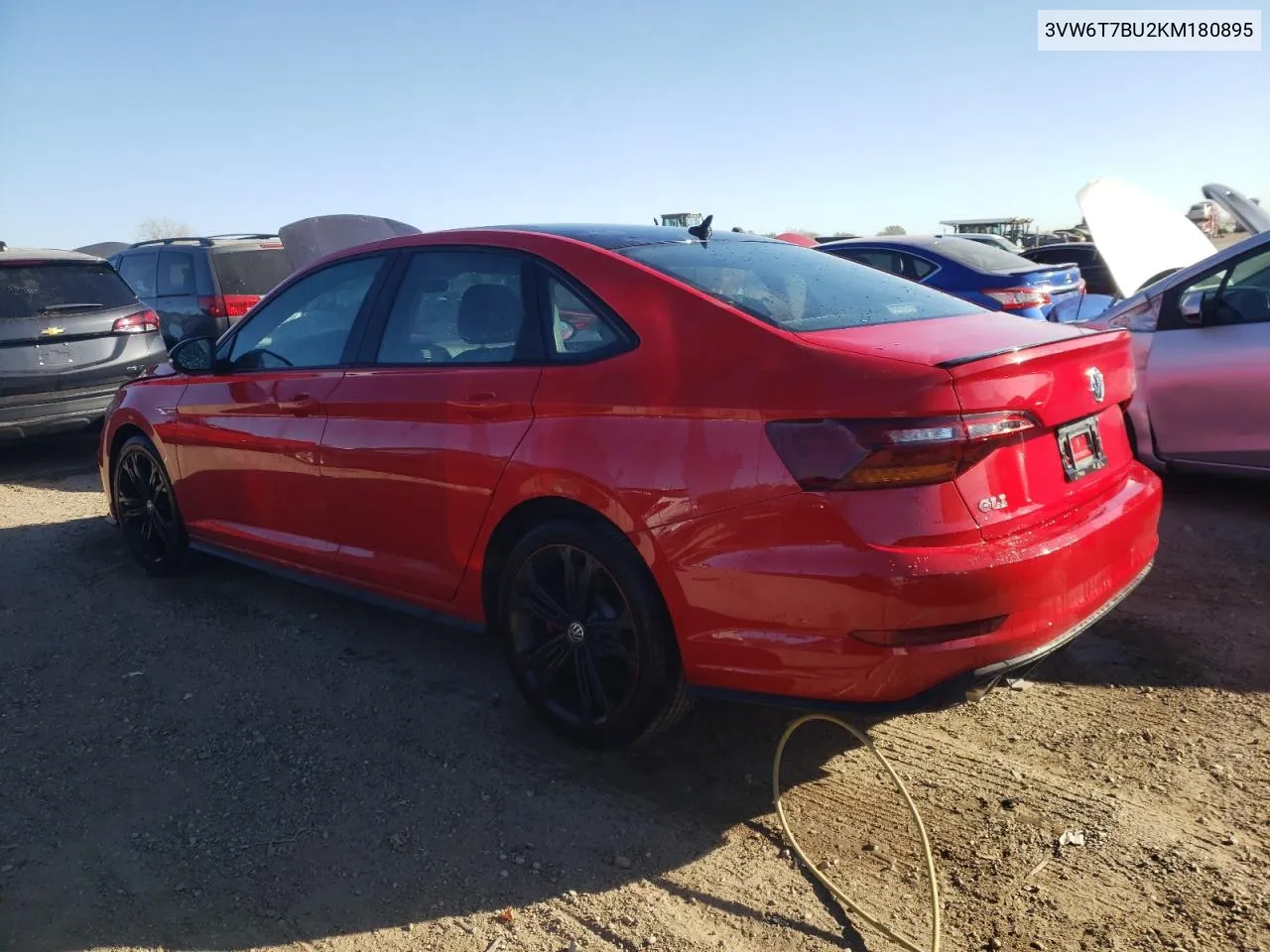 2019 Volkswagen Jetta Gli VIN: 3VW6T7BU2KM180895 Lot: 76042284