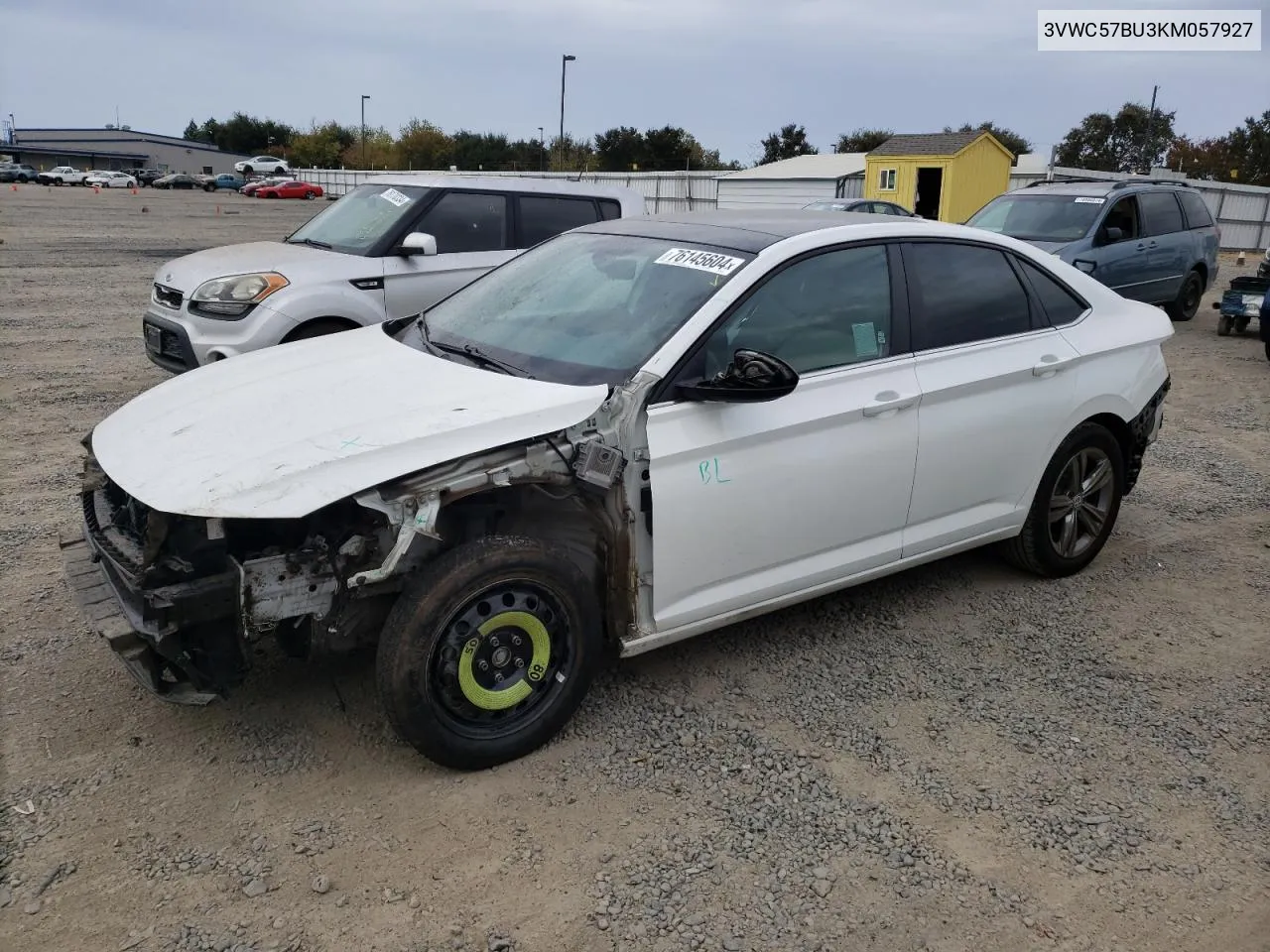 2019 Volkswagen Jetta S VIN: 3VWC57BU3KM057927 Lot: 76145604