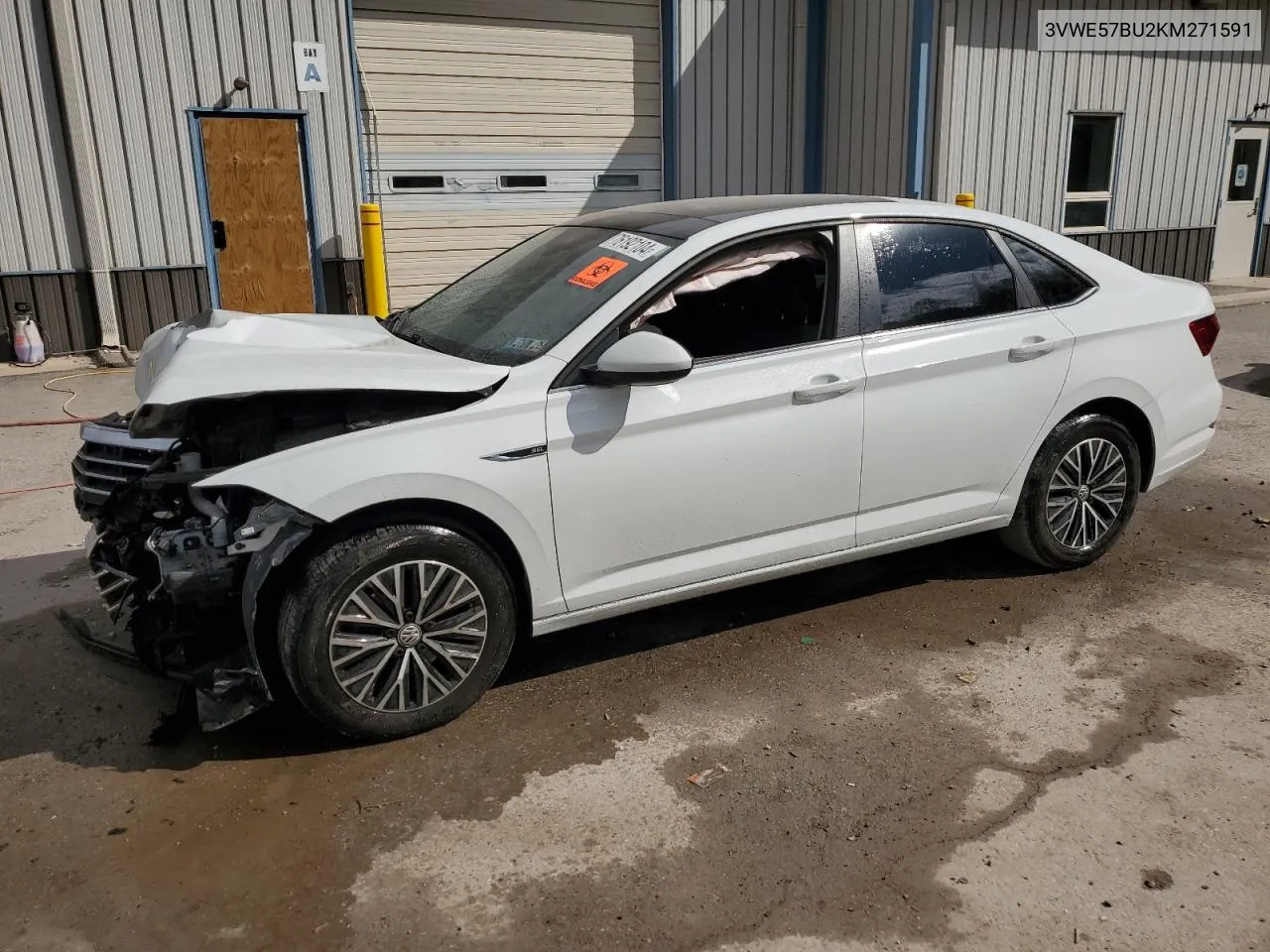 2019 Volkswagen Jetta Sel VIN: 3VWE57BU2KM271591 Lot: 76192104