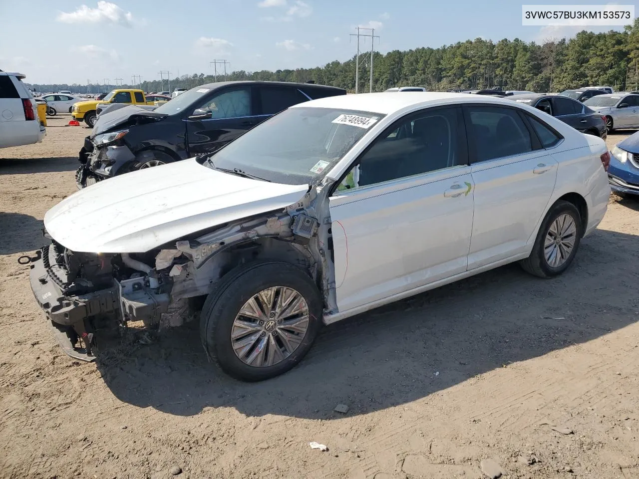 2019 Volkswagen Jetta S VIN: 3VWC57BU3KM153573 Lot: 76248994