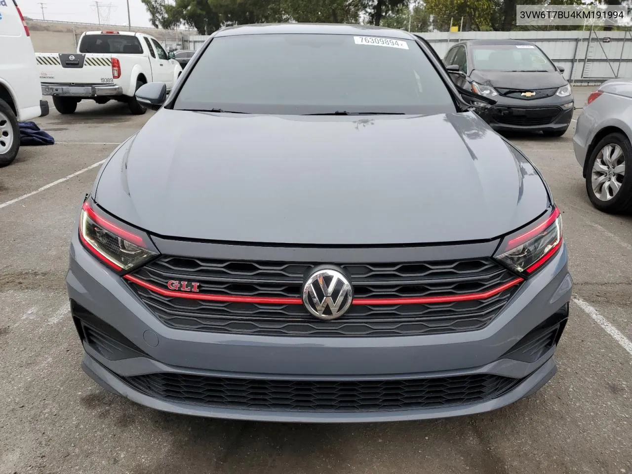 2019 Volkswagen Jetta Gli VIN: 3VW6T7BU4KM191994 Lot: 76309894