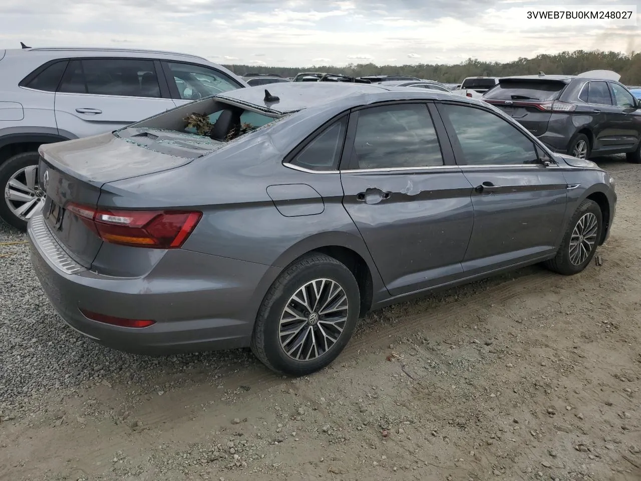 2019 Volkswagen Jetta Sel VIN: 3VWEB7BU0KM248027 Lot: 76324224