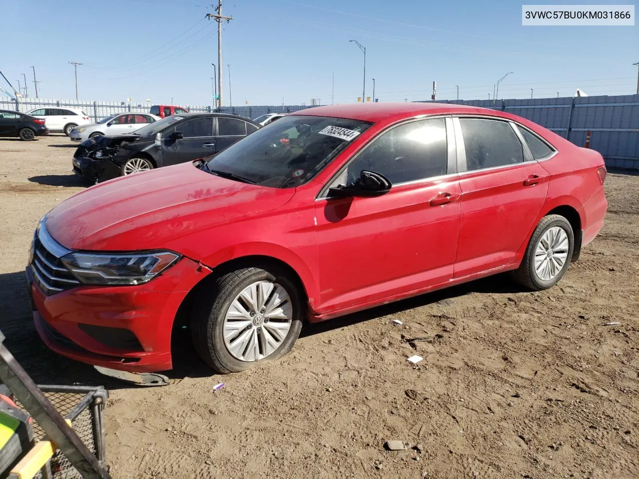 2019 Volkswagen Jetta S VIN: 3VWC57BU0KM031866 Lot: 76324544