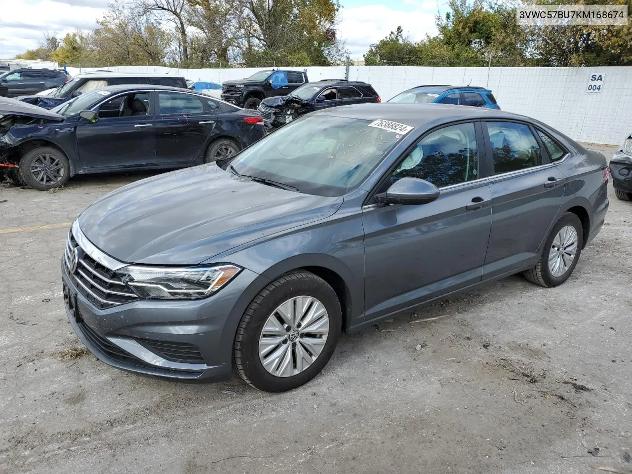 2019 Volkswagen Jetta S VIN: 3VWC57BU7KM168674 Lot: 76388824