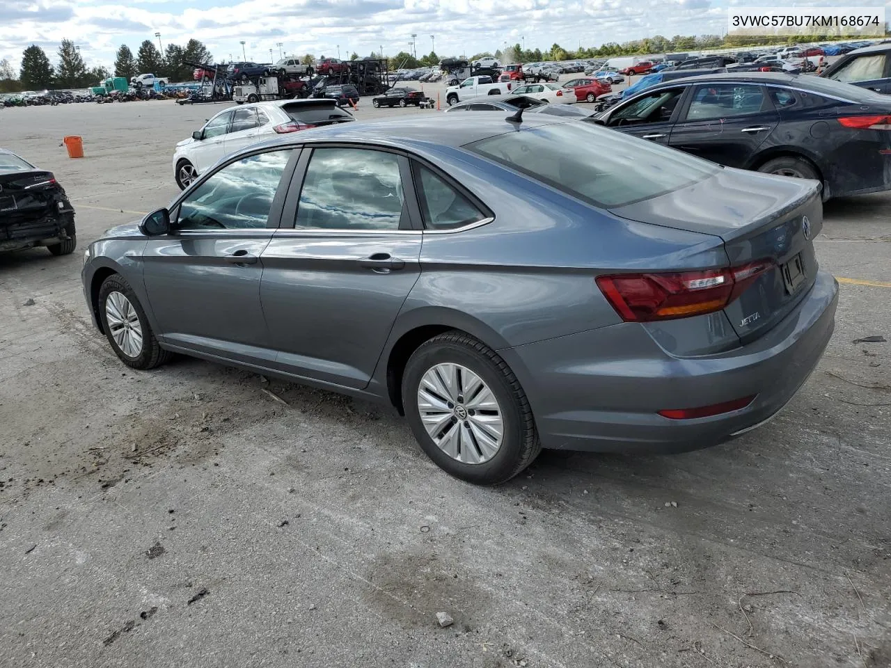 2019 Volkswagen Jetta S VIN: 3VWC57BU7KM168674 Lot: 76388824