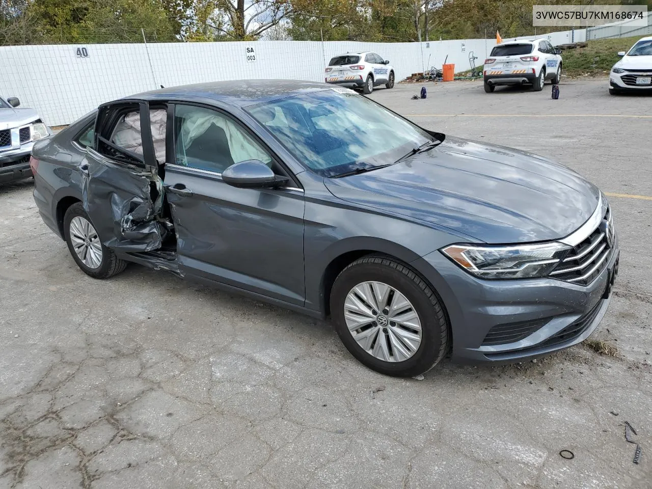 2019 Volkswagen Jetta S VIN: 3VWC57BU7KM168674 Lot: 76388824