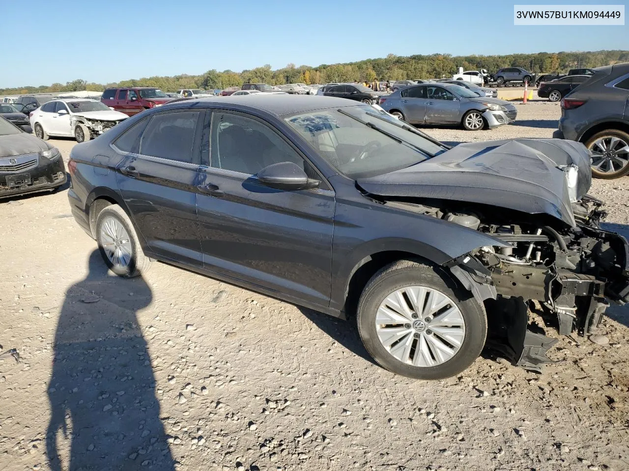 2019 Volkswagen Jetta S VIN: 3VWN57BU1KM094449 Lot: 76398704